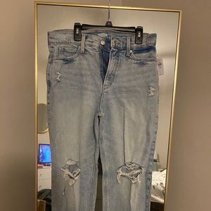 Old Navy High Waisted Distressed Jeans